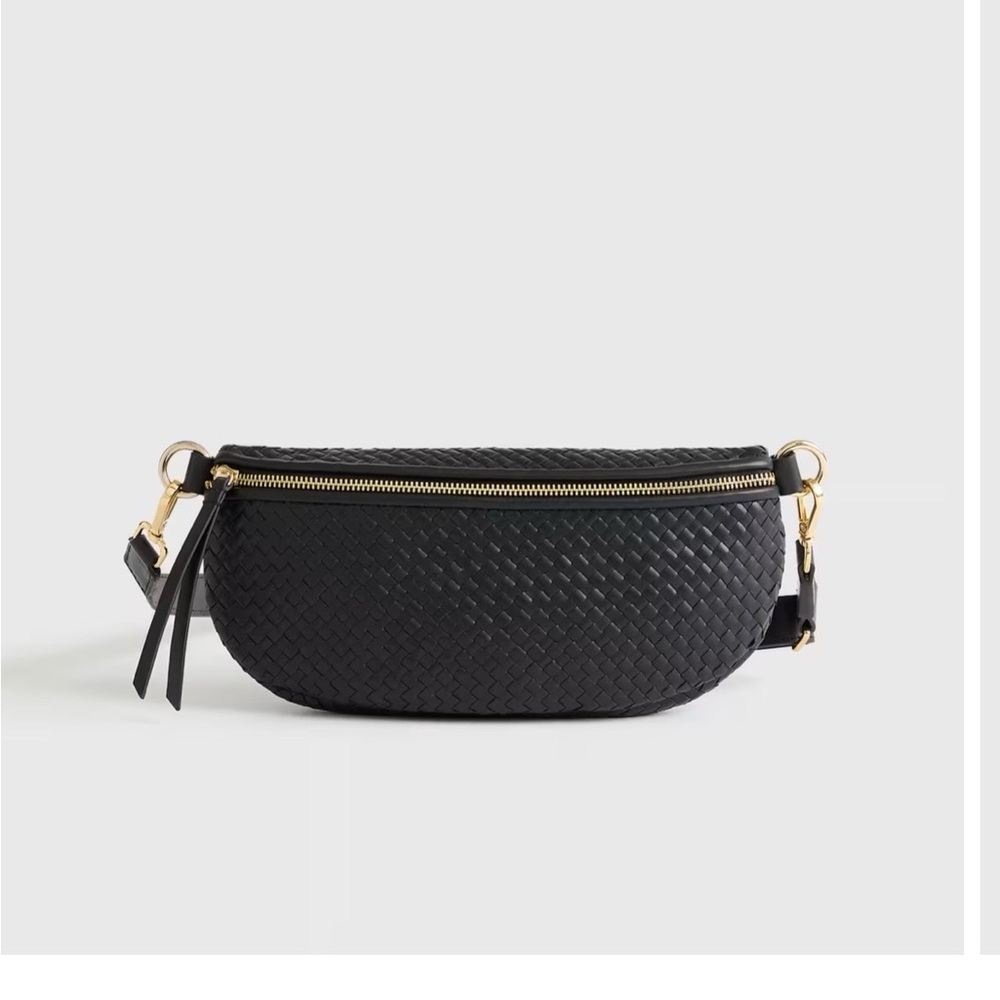 Quince Italian leather handwoven Crossbody Bag - Picture 2 of 3